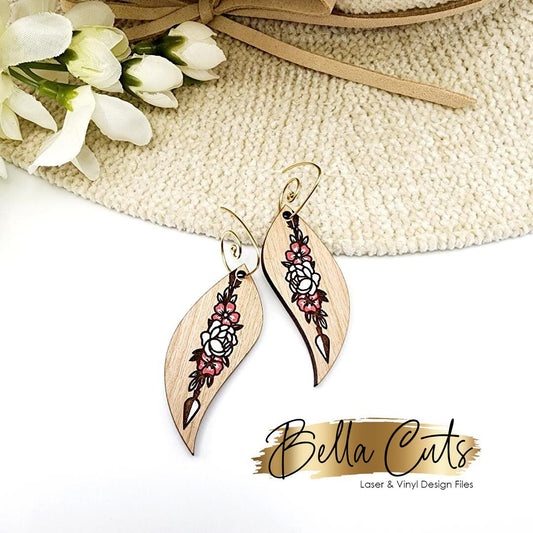 Boho Arrow laser cut earring SVG file for wood or acrylic #313