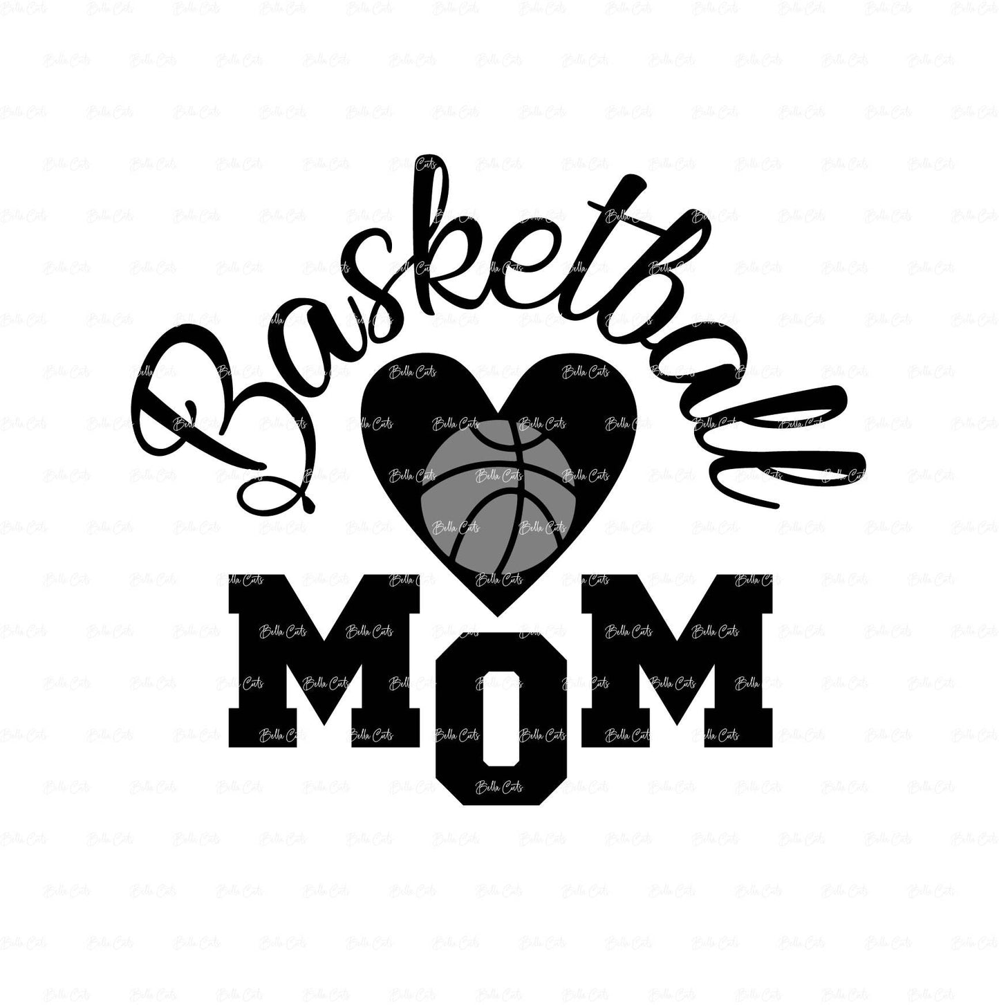 Basketball Mom Hoop Jump SVG digital download, Cricut Ready File #V110