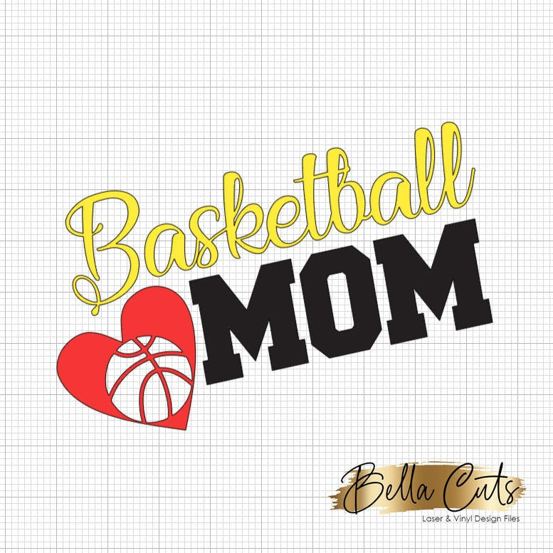 Basketball Mom Hoop Jump SVG digital download Vinyl, Cricut Ready File #V106